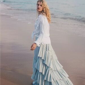 Free People Rock the Runway Maxi Skirt M